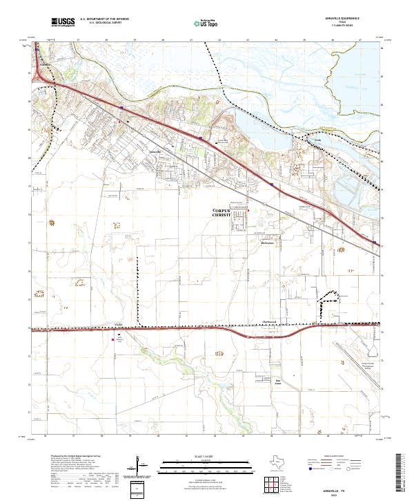 US Topo 7.5-minute map for Annaville TX