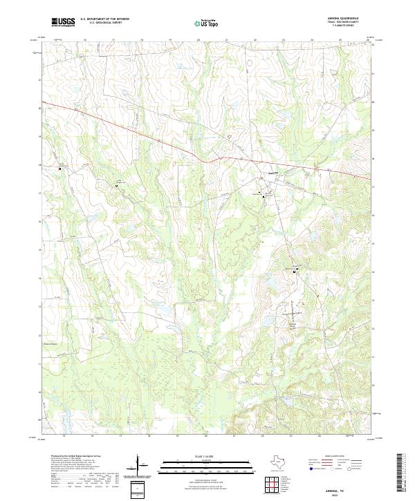 US Topo 7.5-minute map for Annona TX