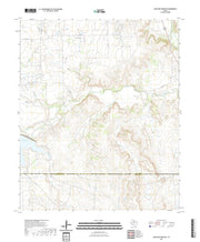 US Topo 7.5-minute map for Antelope Creek NE TX