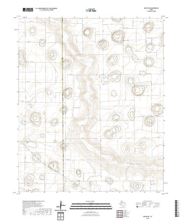 US Topo 7.5-minute map for Anton NE TX