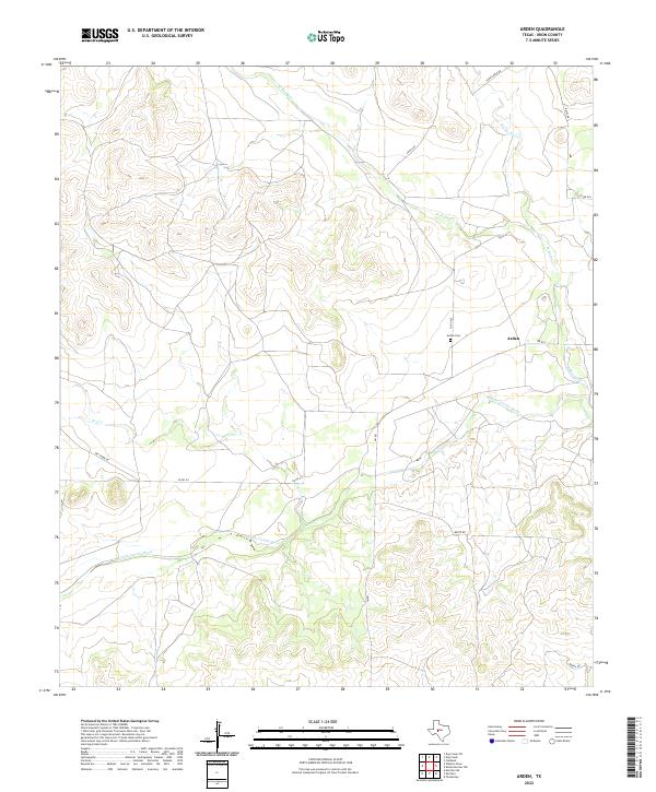 US Topo 7.5-minute map for Arden TX