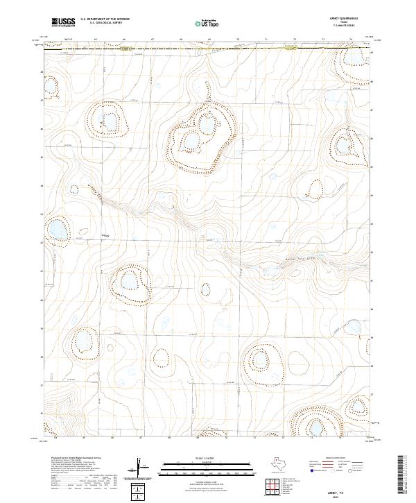 US Topo 7.5-minute map for Arney TX