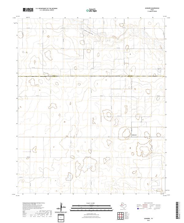 US Topo 7.5-minute map for Ashmore TX