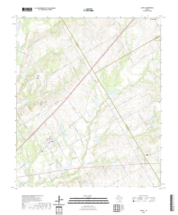 US Topo 7.5-minute map for Axtell TX