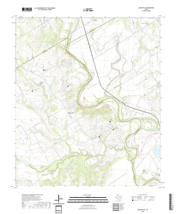 US Topo 7.5-minute map for Baileyville TX