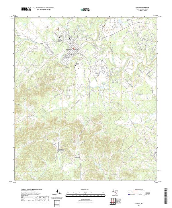 US Topo 7.5-minute map for Bandera TX