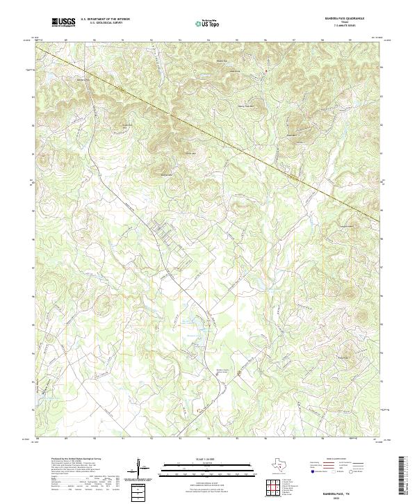 US Topo 7.5-minute map for Bandera Pass TX