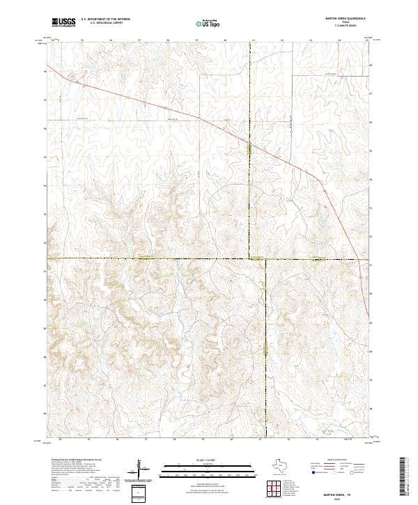 US Topo 7.5-minute map for Barton Creek TX