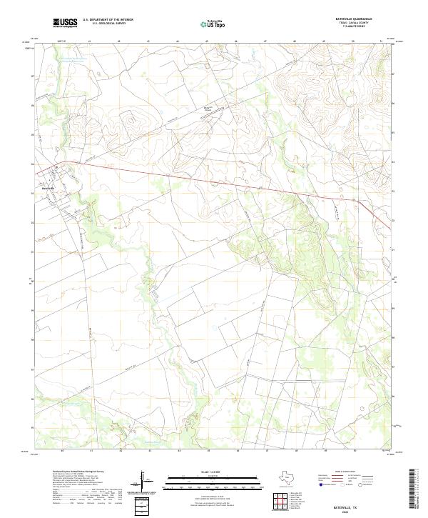 US Topo 7.5-minute map for Batesville TX