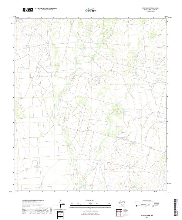 US Topo 7.5-minute map for Batesville SW TX