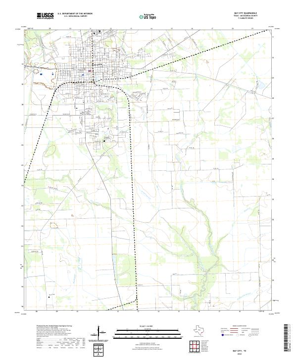 US Topo 7.5-minute map for Bay City TX