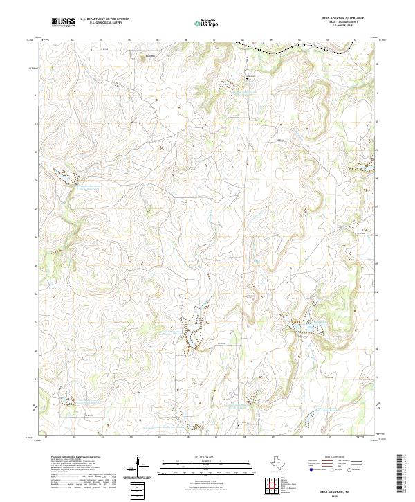 US Topo 7.5-minute map for Bead Mountain TX