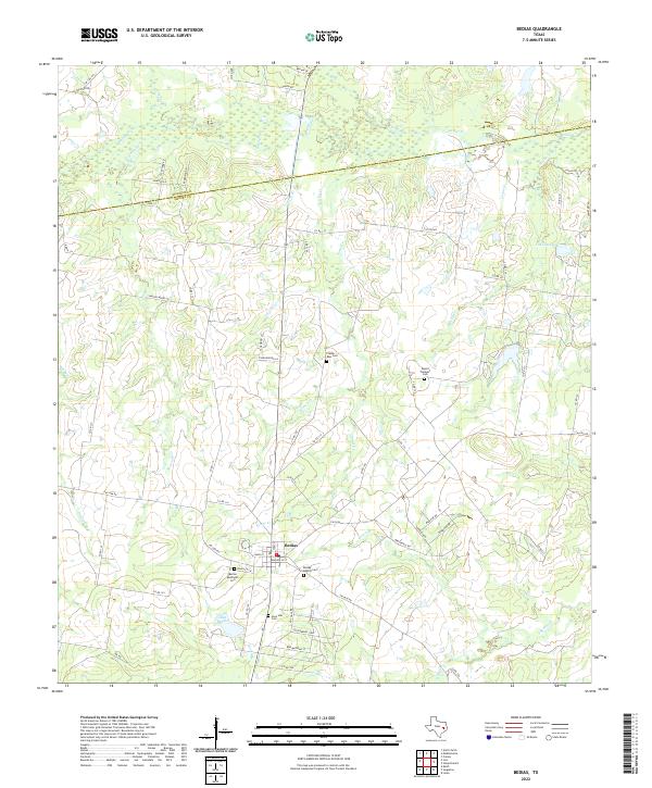 US Topo 7.5-minute map for Bedias TX