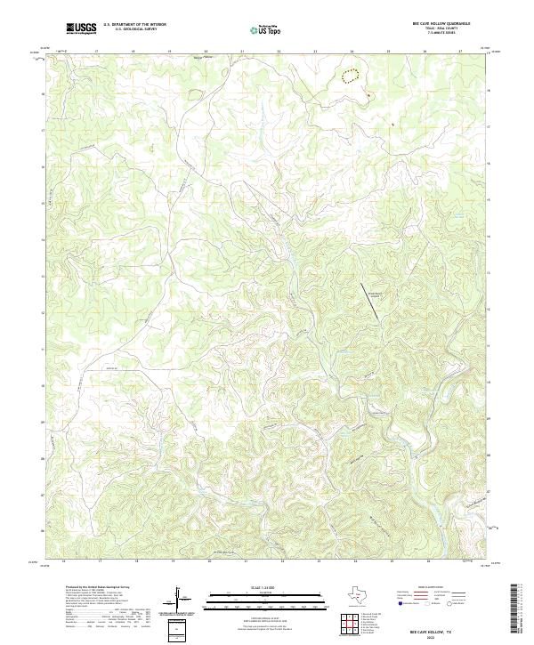 US Topo 7.5-minute map for Bee Cave Hollow TX