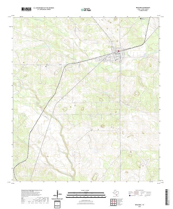 US Topo 7.5-minute map for Benavides TX