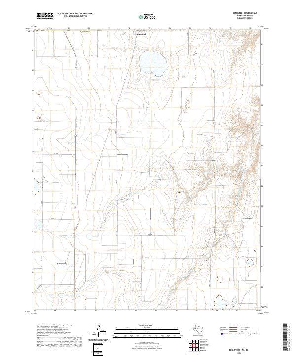 US Topo 7.5-minute map for Bernstein TXOK