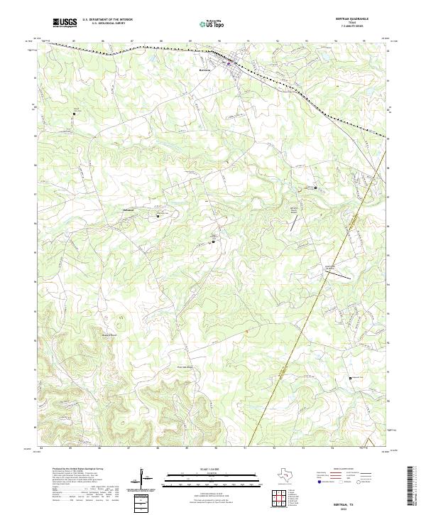 US Topo 7.5-minute map for Bertram TX