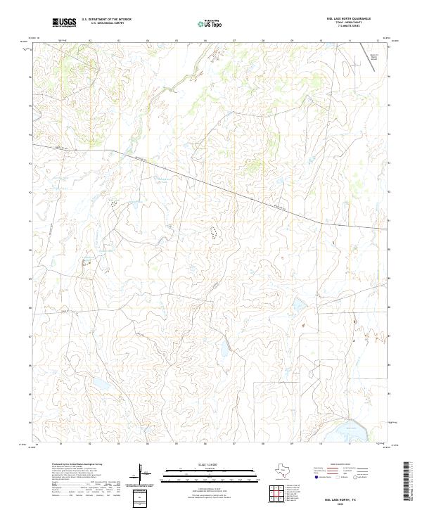 US Topo 7.5-minute map for Biel Lake North TX