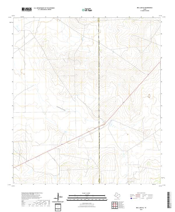 US Topo 7.5-minute map for Biel Lake SE TX