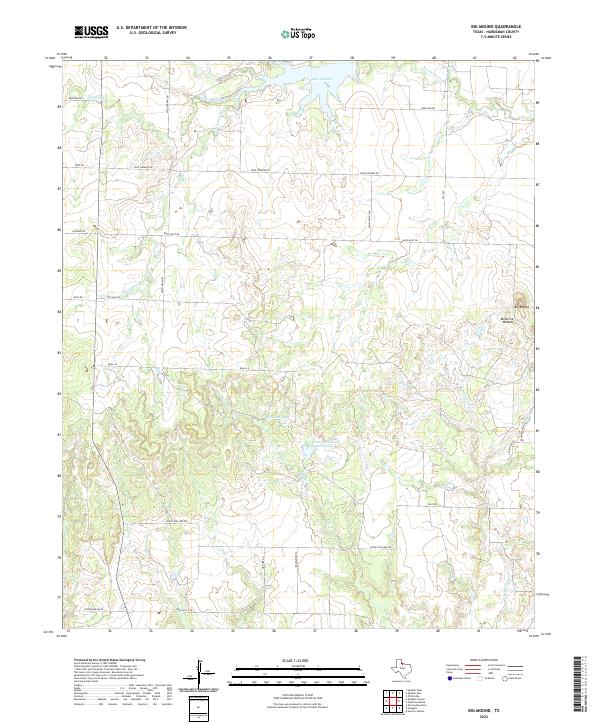 US Topo 7.5-minute map for Big Mound TX