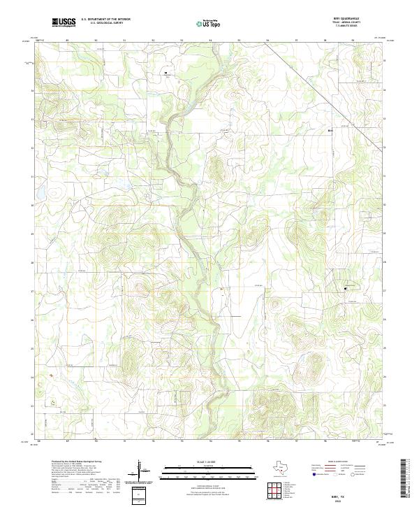 US Topo 7.5-minute map for Biry TX