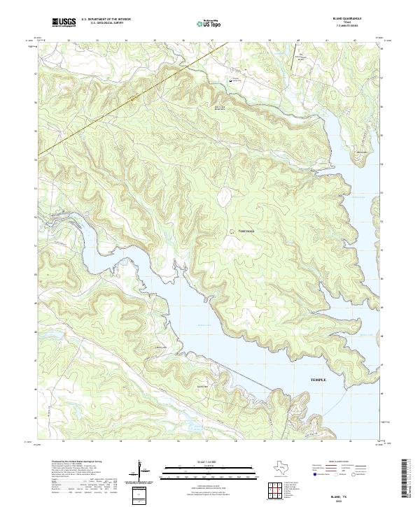 US Topo 7.5-minute map for Bland TX