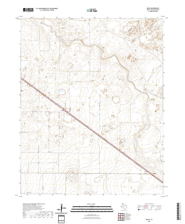 US Topo 7.5-minute map for Bolin TX