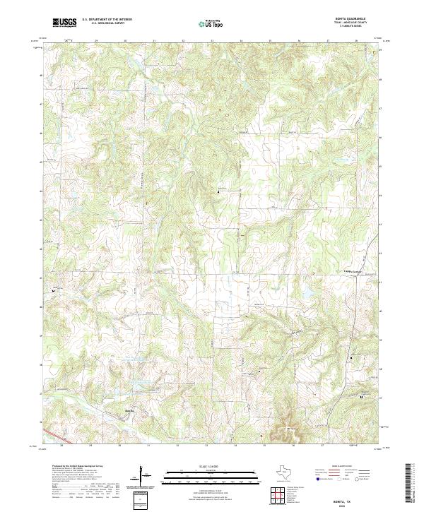 US Topo 7.5-minute map for Bonita TX