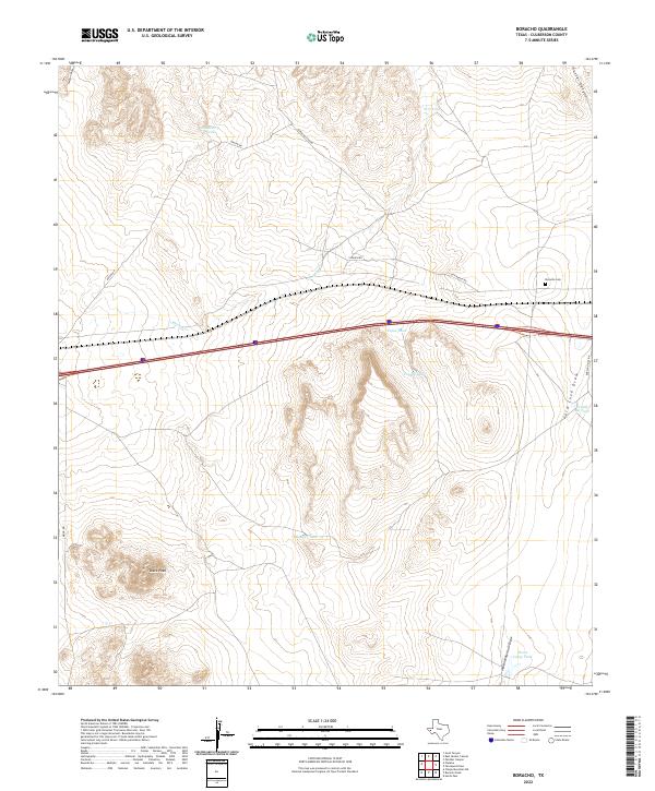 US Topo 7.5-minute map for Boracho TX