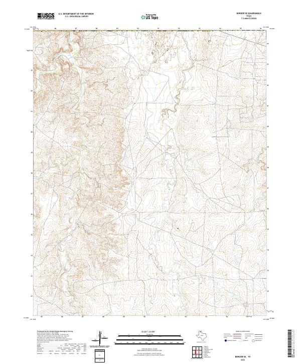 US Topo 7.5-minute map for Borger SE TX