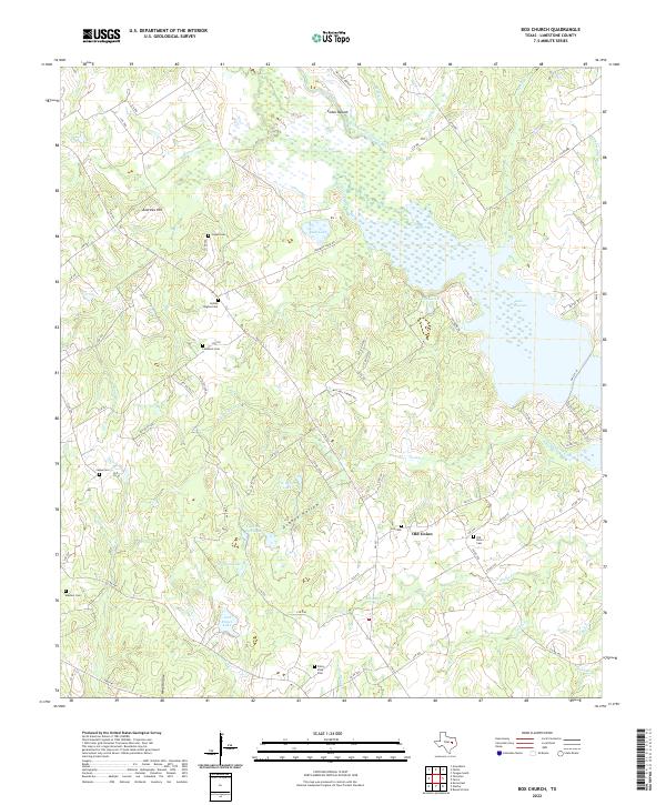 US Topo 7.5-minute map for Box Church TX