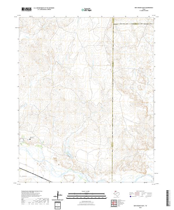 US Topo 7.5-minute map for Boys Ranch East TX