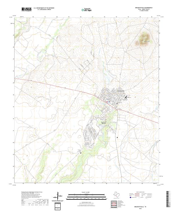 US Topo 7.5-minute map for Brackettville TX