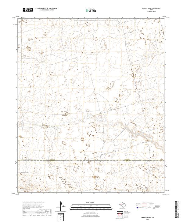 US Topo 7.5-minute map for Brinson Ranch TX