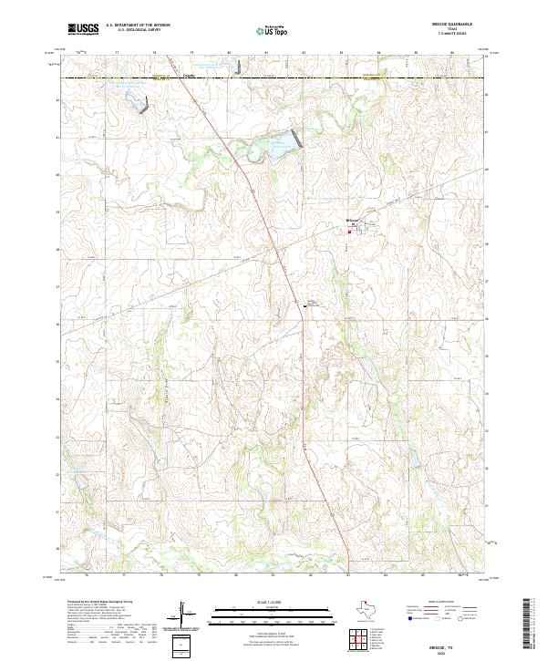 US Topo 7.5-minute map for Briscoe TX