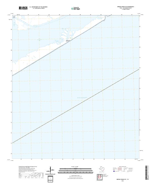 US Topo 7.5-minute map for Brown Cedar Cut TX