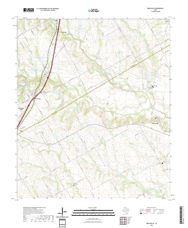 US Topo 7.5-minute map for Bruceville TX