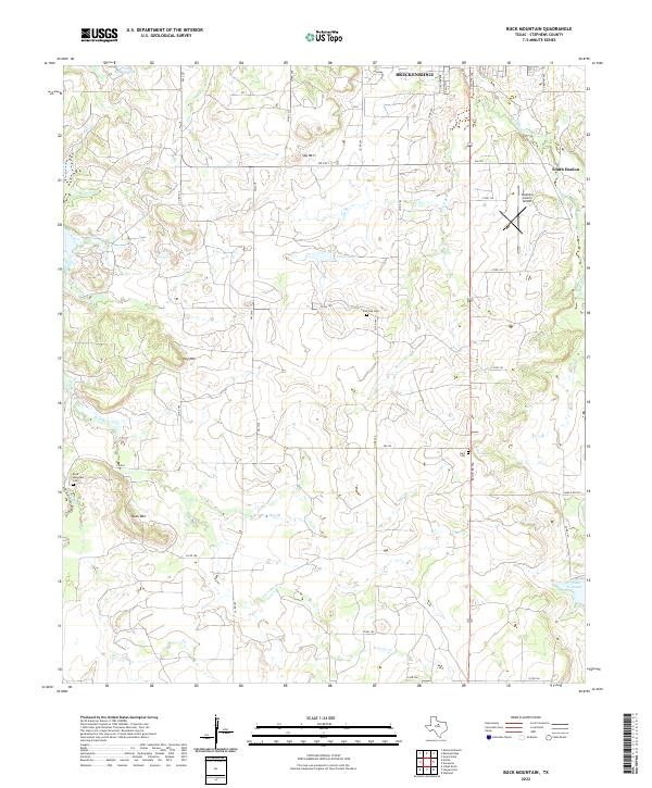 US Topo 7.5-minute map for Buck Mountain TX