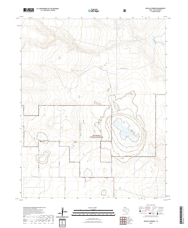 US Topo 7.5-minute map for Buffalo Springs TX