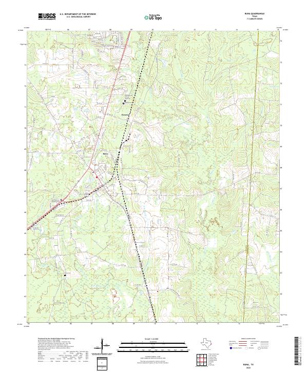 US Topo 7.5-minute map for Buna TX