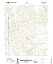 US Topo 7.5-minute map for Burr Oak Creek TX