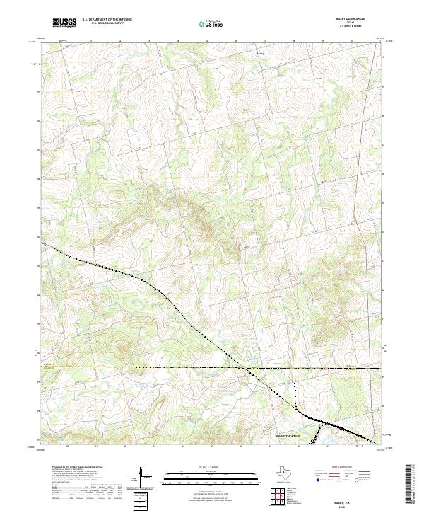 US Topo 7.5-minute map for Busby TX