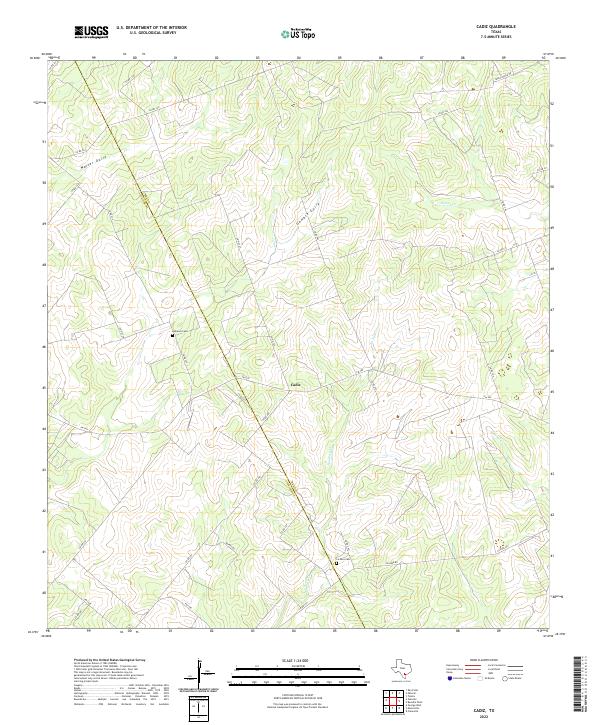 US Topo 7.5-minute map for Cadiz TX