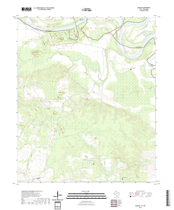 US Topo 7.5-minute map for English TXOK