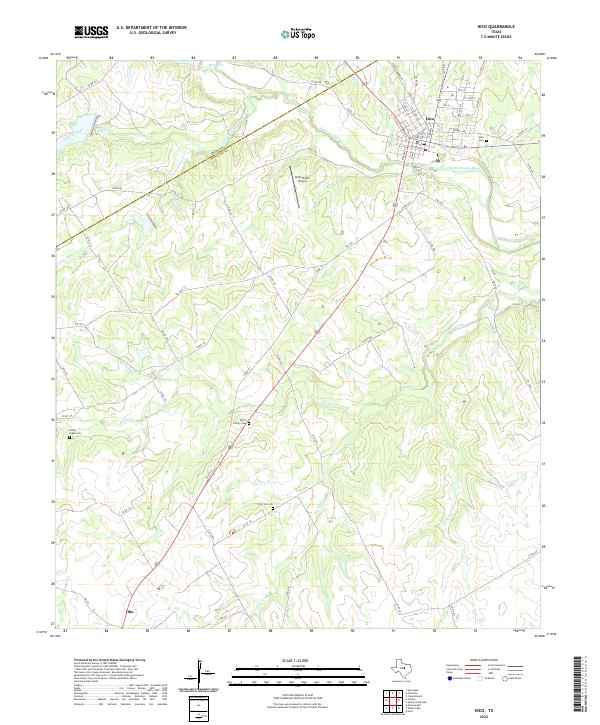 US Topo 7.5-minute map for Hico TX