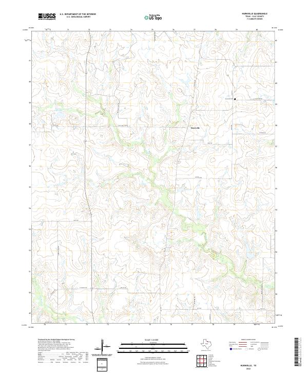 US Topo 7.5-minute map for Hurnville TX