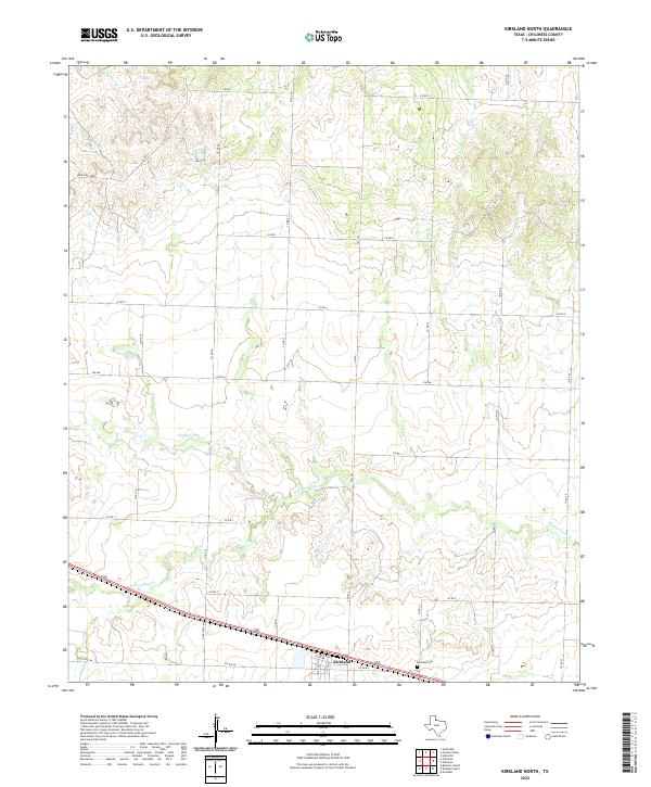 US Topo 7.5-minute map for Kirkland North TX