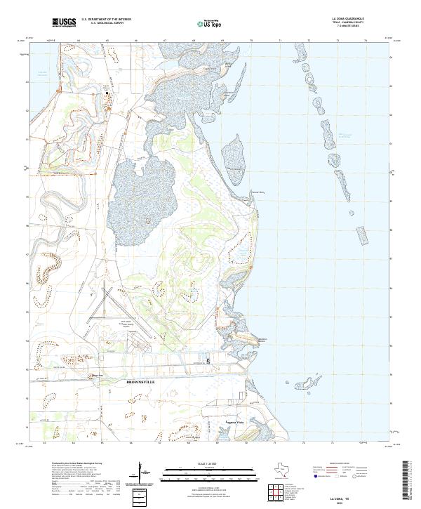 US Topo 7.5-minute map for La Coma TX