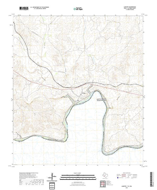 US Topo 7.5-minute map for Langtry TXCOA – American Map Store