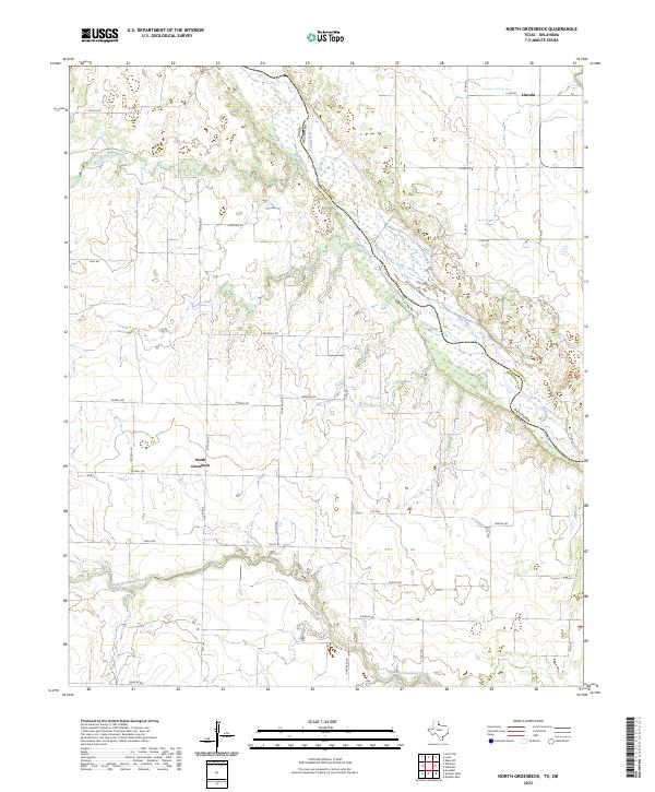 US Topo 7.5-minute map for North Groesbeck TXOK